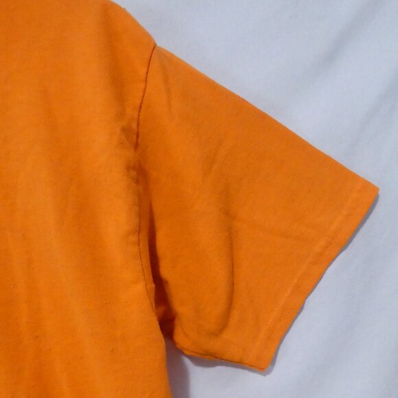 GILDAN | youth xl - extra large | Vibrant Solid Orange Tee / T-Shirt - Picture 5 of 12